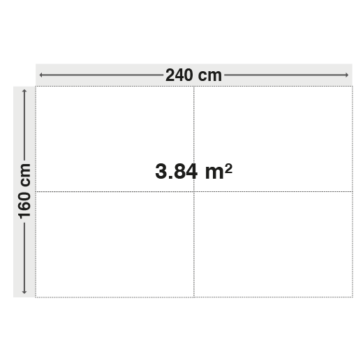 Einbausmaß Pixlum Bausatz 160x240cm