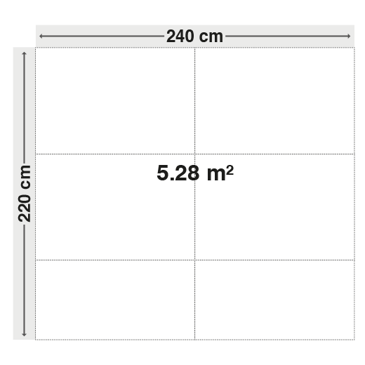 Einbausmaß Pixlum Bausatz 220x240 cm