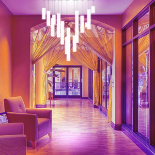 LED Sternenhimmel - Hotel, Hostel, Ferienwohnung - Wand- Deckenmontage Pixlum Plaster